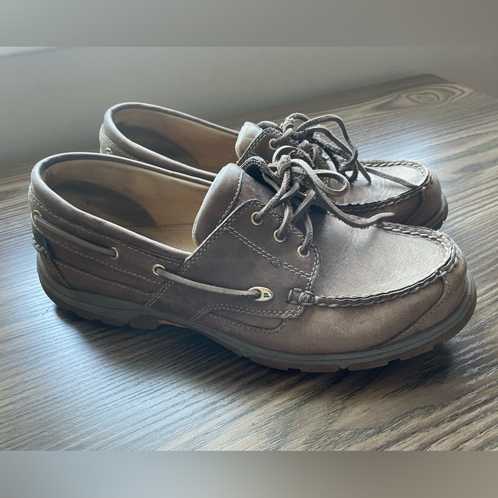 SEBAGO admiral lace brown DOCKSIDE LOAFERS MEN'S SIZE  9w​